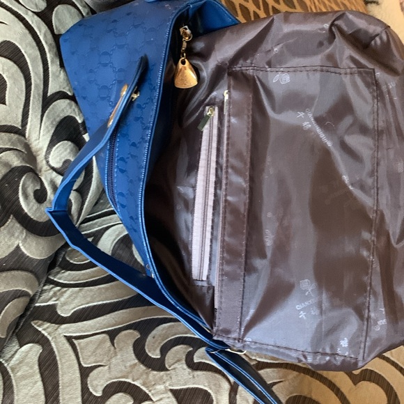 Unbranded tote bag.. Colour french blue. Measurements 36 cm wide x 23 cm long . - Picture 7 of 7